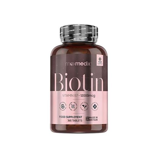 Biotina Natural 12000 mcg Dosis Alta