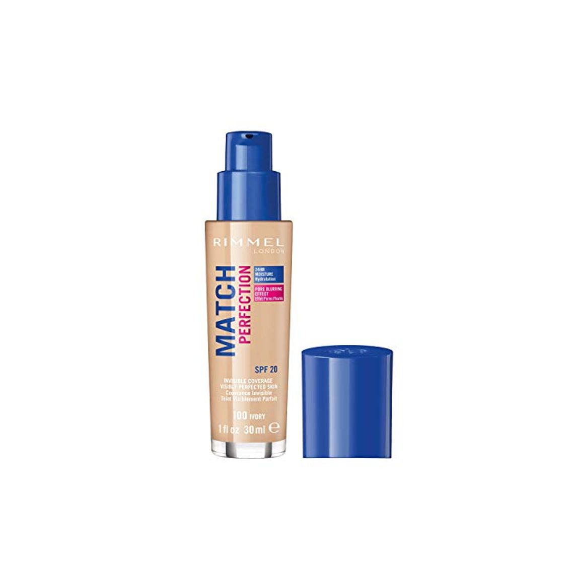 Beauty Rimmel London Match Perfection Foundation Base de Maquillaje Tono 100 Ivory