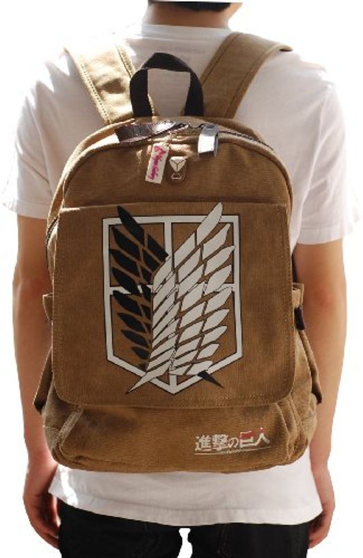 Productos Attack on Titan Cosplay Backpack Shingeki No Kyojin School Bag Khaki