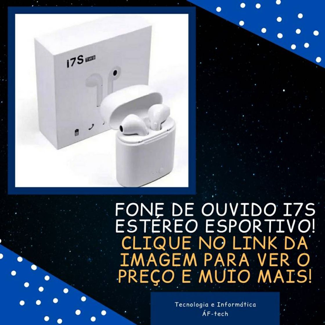 Product Fone de Ouvido Bluetooth i7S Estéreo Bluetooth 🎧