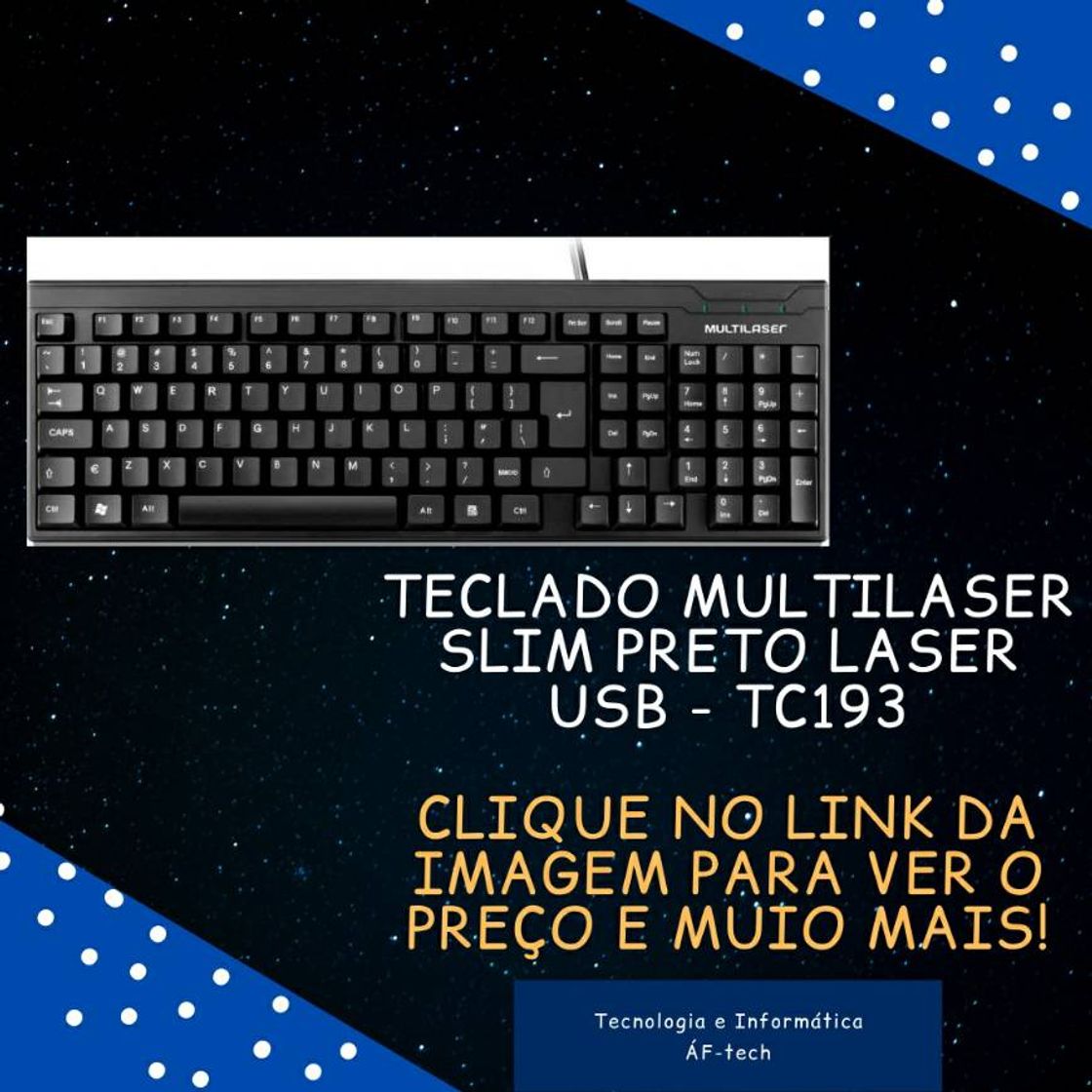 Products Teclado Multilaser Slim Preto Laser USB