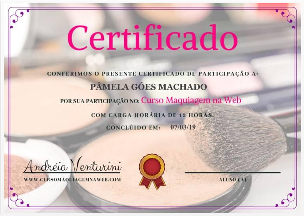 Moda Curso de Maquiagem- com Certificado