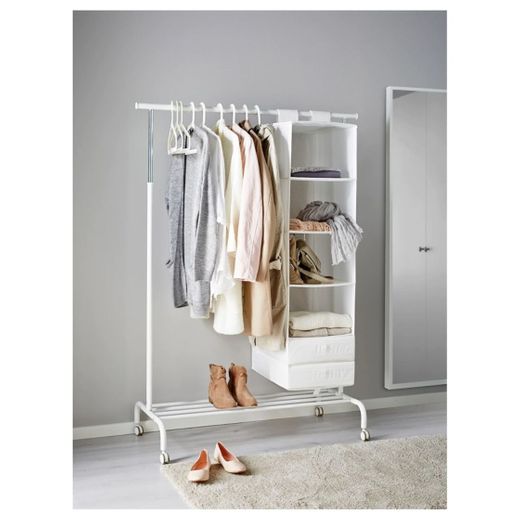 RIGGA Burro para ropa, blanco - IKEA