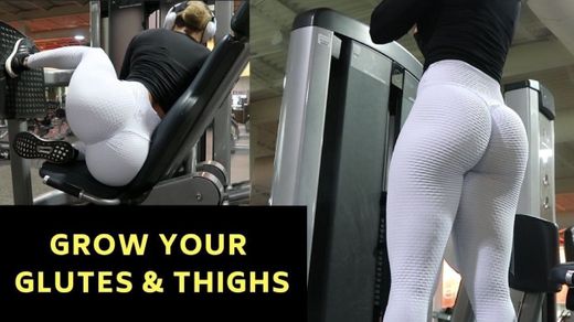 BEST EXERCISES TO GROW YOUR GLUTES & THIGHS - YouTube