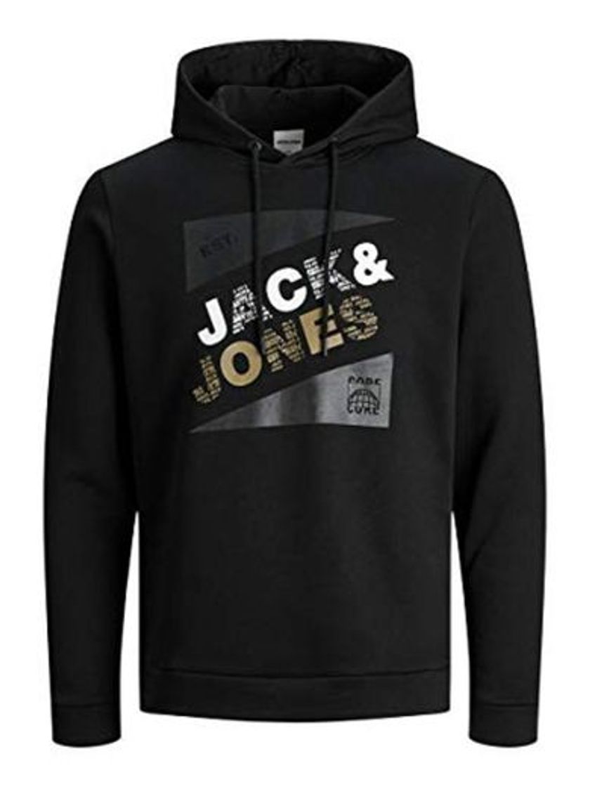 Fashion JACK & JONES Jjecorp Logo Sweat Hood Noos Capucha, Negro