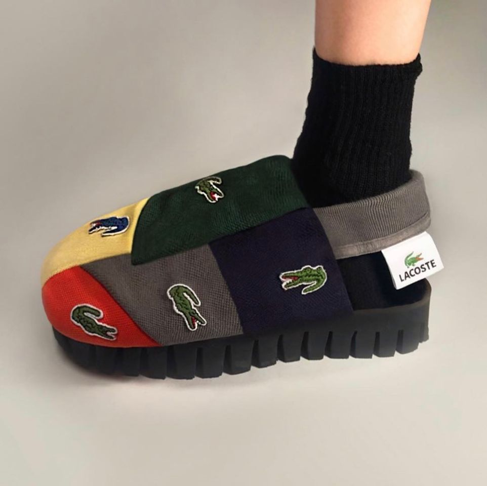 Social Lacoste Croco Slide 319 4 Us Cfa, Sandalias de Punta Descubierta para