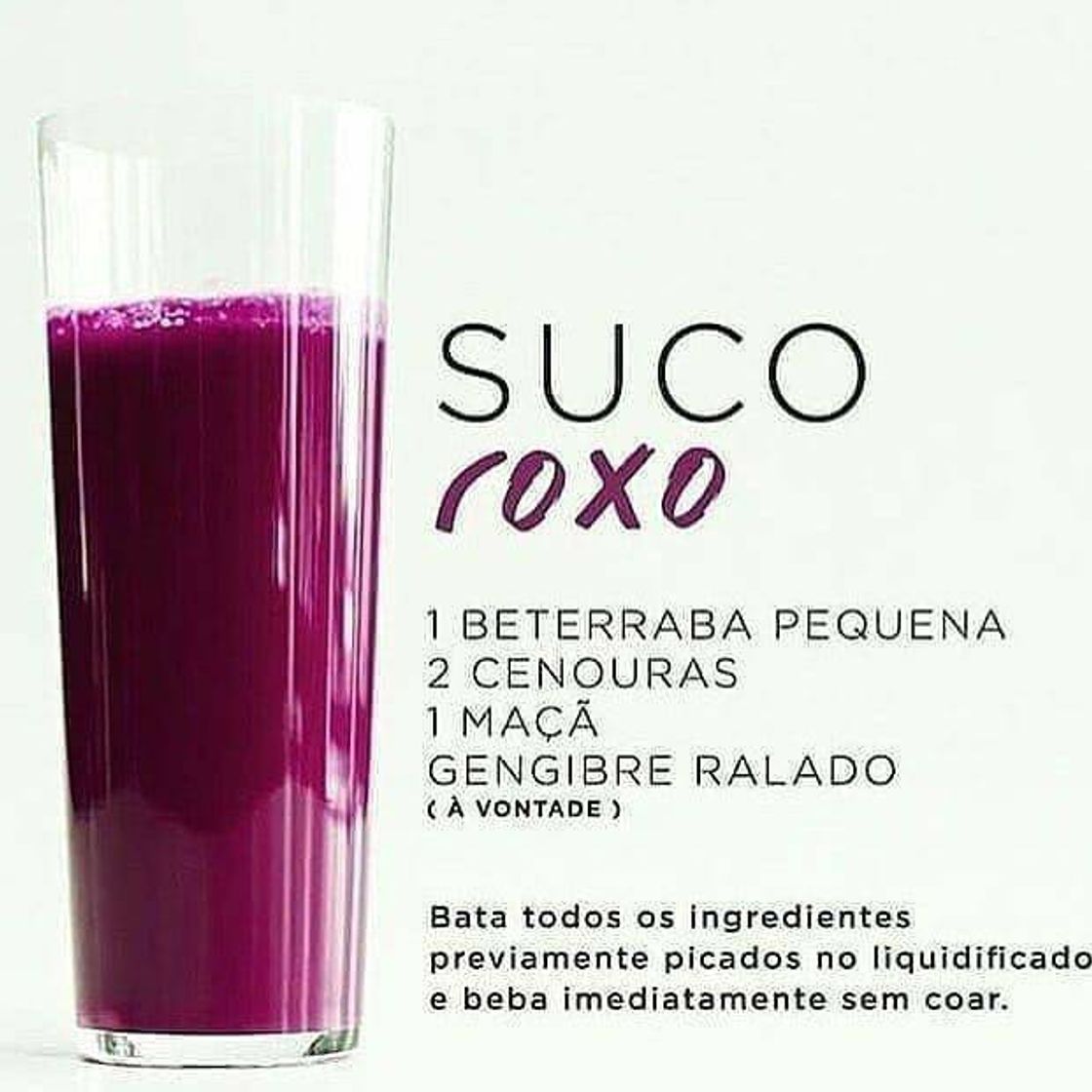 Moda Suco Roxo 