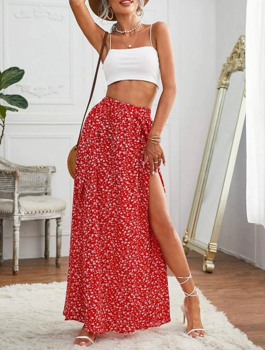 Social vestido curto de verão com estampa floral 