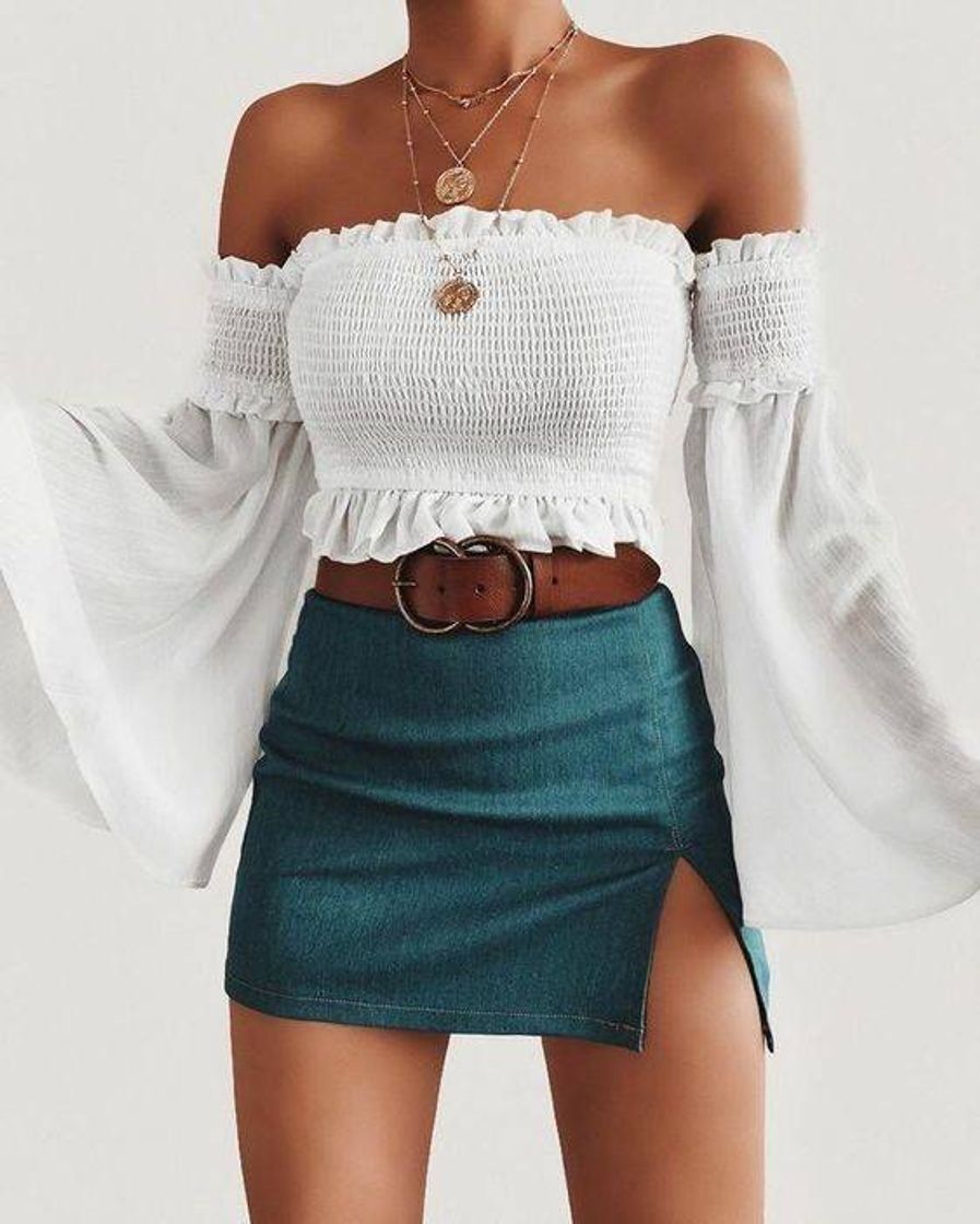 Fashion LOOK COMPLETO - BLUSA CROPPED