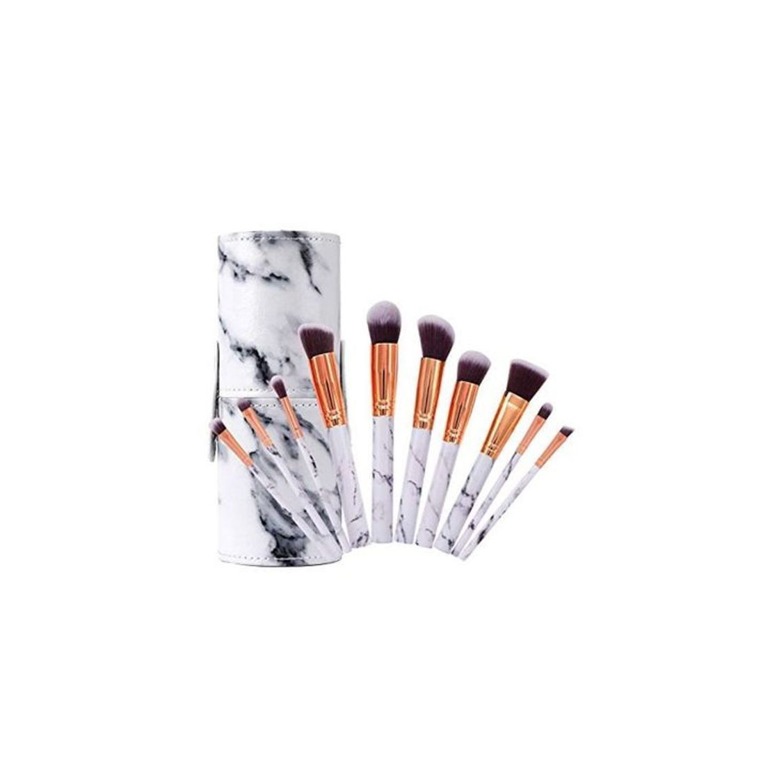 Social Pinceles de Maquillaje Profesional Set de Brochas de Maquillaje de Mármol Cepillo