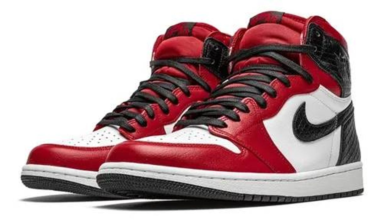 Fashion Tênis Air Jordan 1 Retro High Snake Satin Chicago (w)
