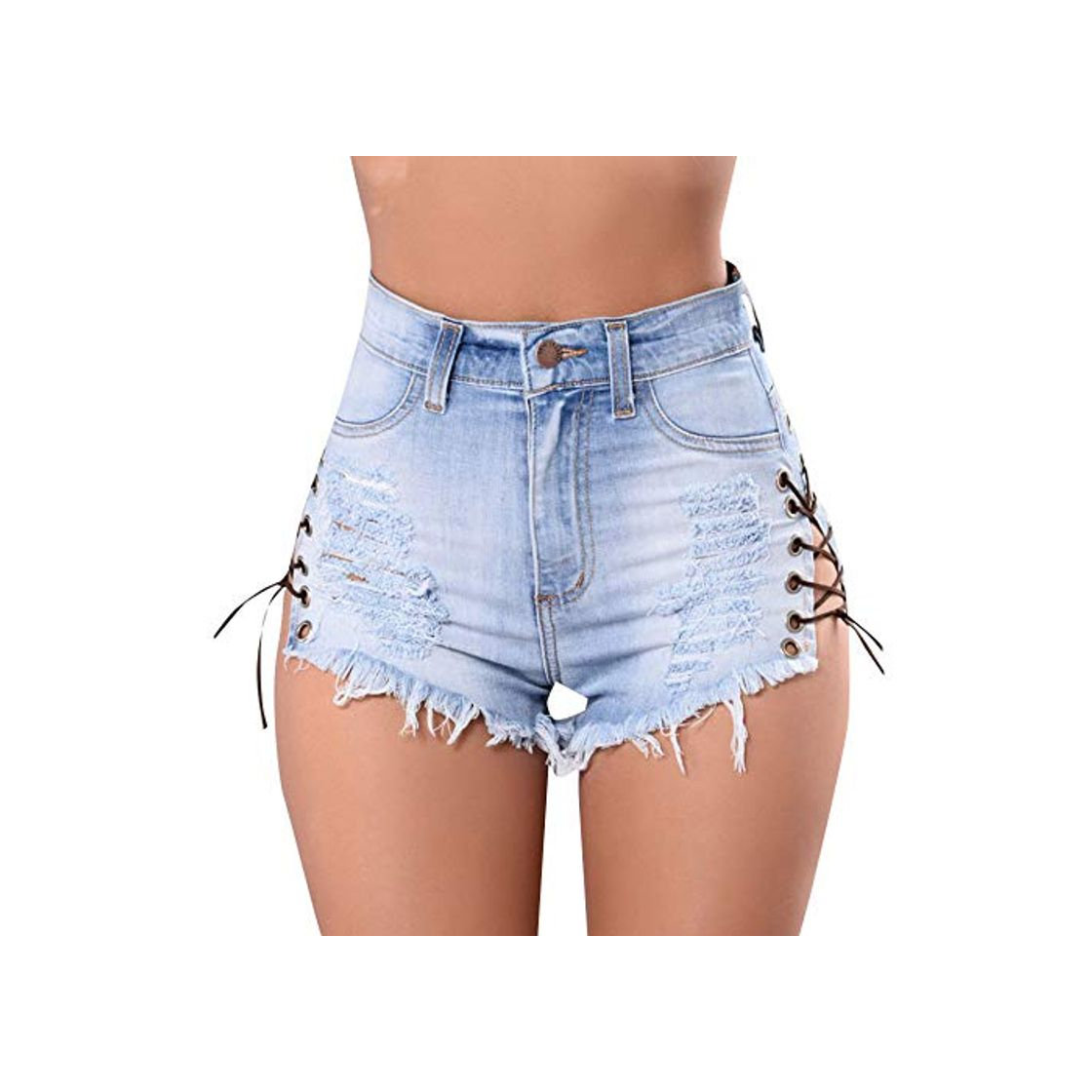 Moda Short Masculino Jeans Feminino Cintura Alta Jean Mujer Verano Hot Shorts Fitness Feminino Plus Size Booty Shorts Denim