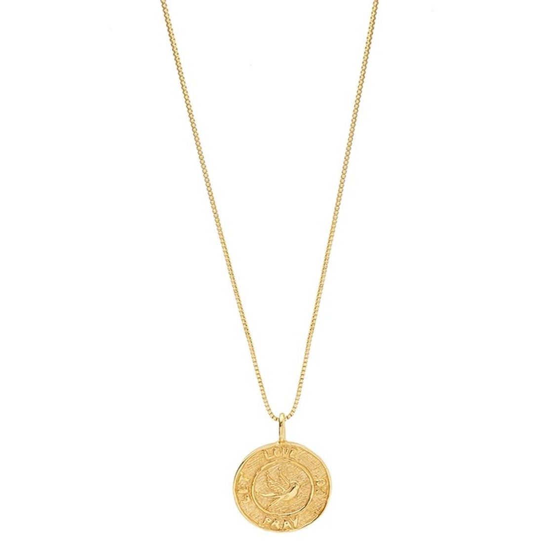 Social Colar Andorinha Grande Banho de Ouro 18k