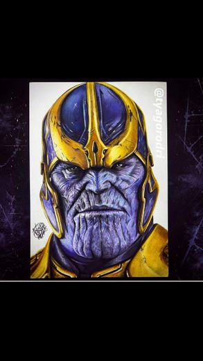Desenho realista do Thanos