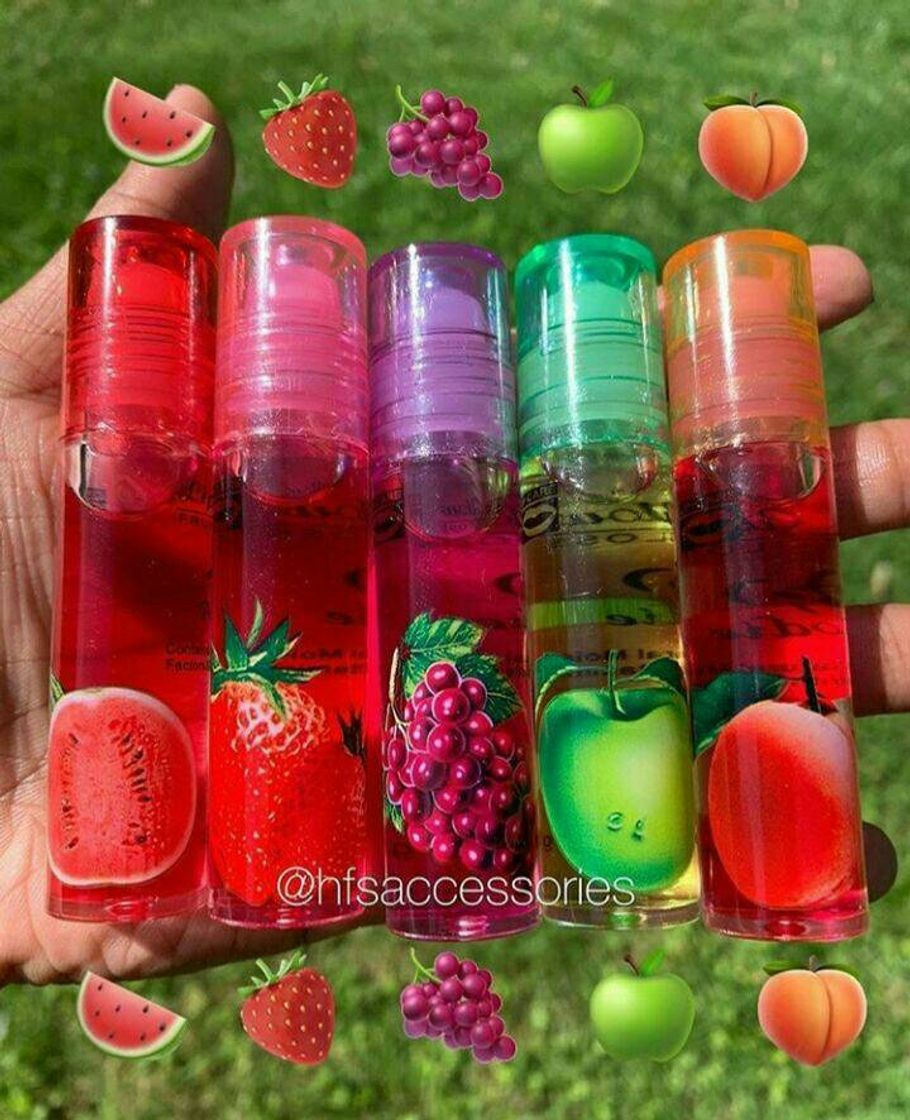 Moda Gloss de fruta🍓🍏🍇🍉🍑