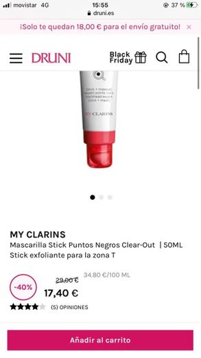 MY CLARINS Mascarilla Stick Puntos Negros Clear-Out