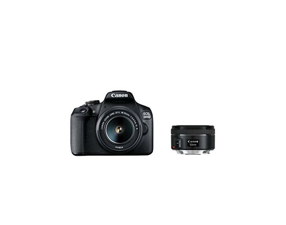 Producto Canon EOS 2000d Cámara Réflex con El Objetivo EF-S 18 – 55 IS II