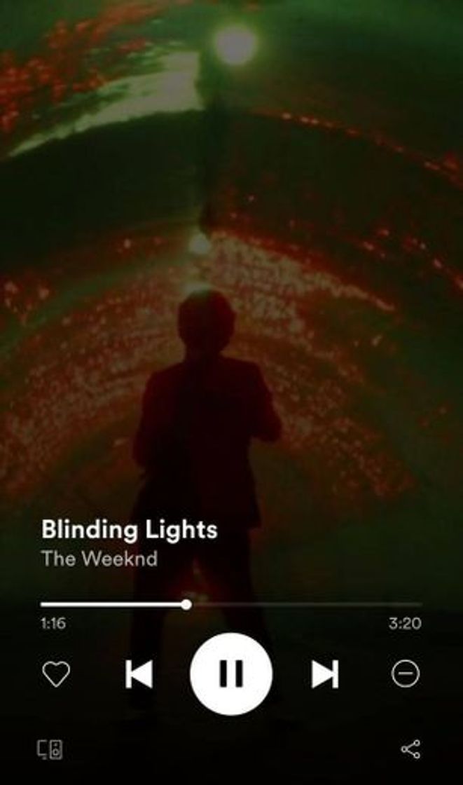 Music Blinding lights - the weekend