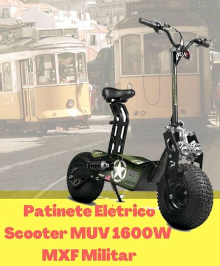 Patinete Elétrico Scooter MUV 1600W MXF Militar. 