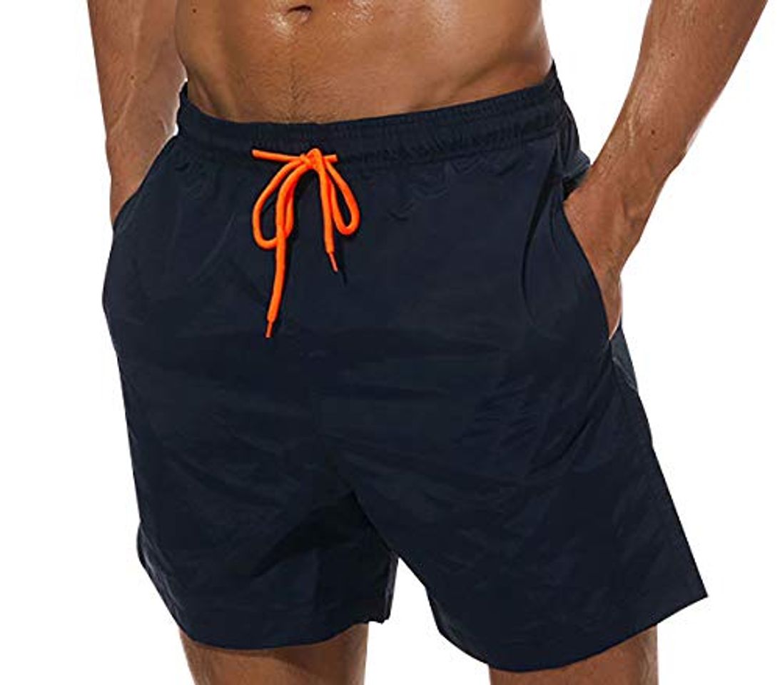 Fashion Bañador Hombre Natacion Piscina Surf Bañadores Secado Rapido Hombres Natación Playa Traje de Baño Hombre Pantalon Corto Pantalones Cortos Deporte Short Baño Corto Masculinos Talla Grande Verde XL