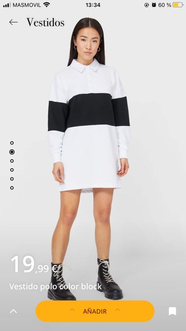 Fashion Vestido polo color block - null de mujer | Stradivarius España - Islas ...