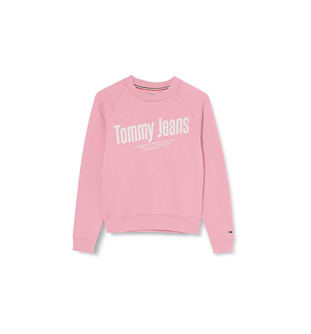 Fashion Tommy Hilfiger Tjw Chest Logo Sweatshirt Sudadera, Rosa