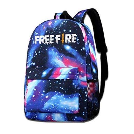 GYTHJ Starry Backpack Galaxy School Bag Mochila Unisex Free-Fire