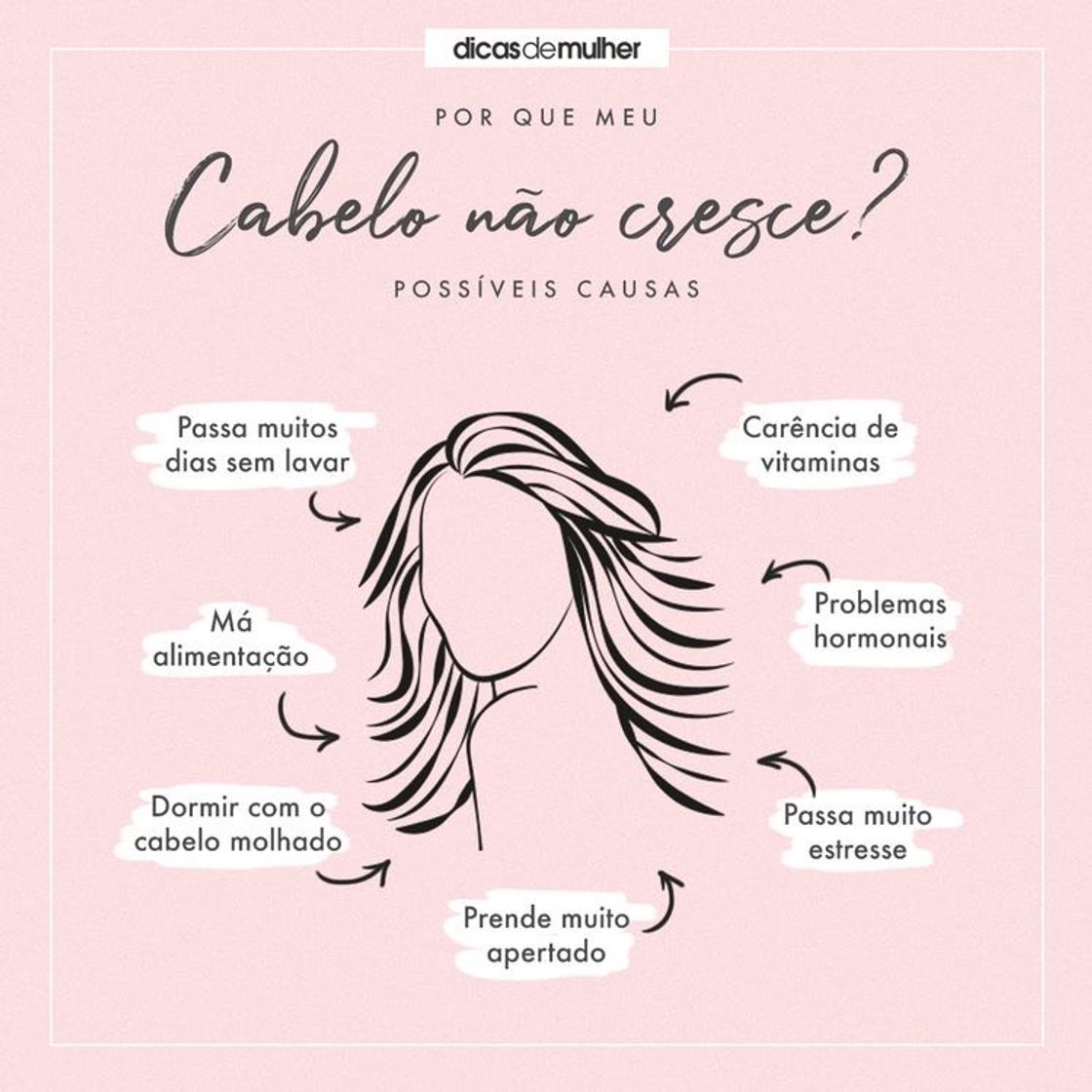 Moda Seu cabelo não cresce ?! O que pode ser ?! 