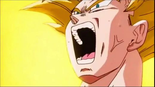 Goku se transforma em super sayagim 