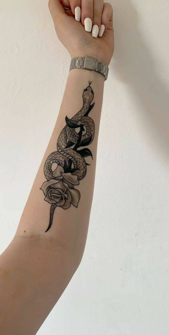 Moda Tatto Tatuagem Serpente Cobra