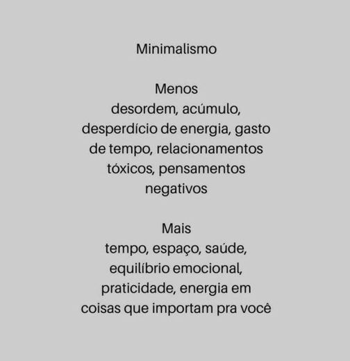 O que é minimalismo?