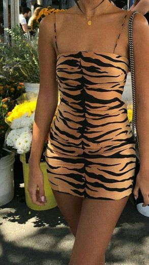 Vestido animal print