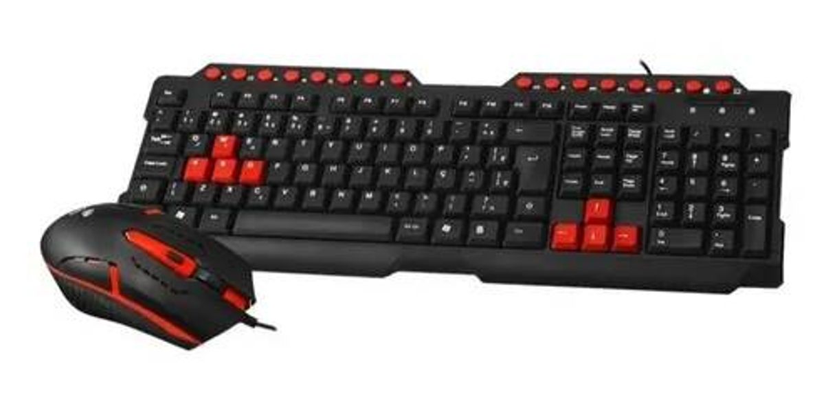 Moda Kit Gamer Teclado Com Mouse Usb Gaming Gk-20bk C3 Tech

