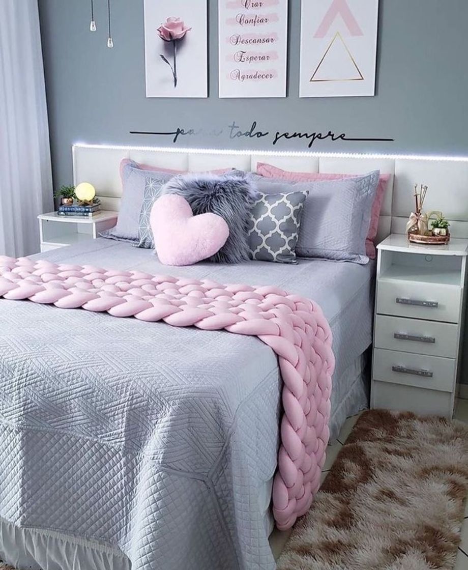 Moda decoração de quarto feminino 