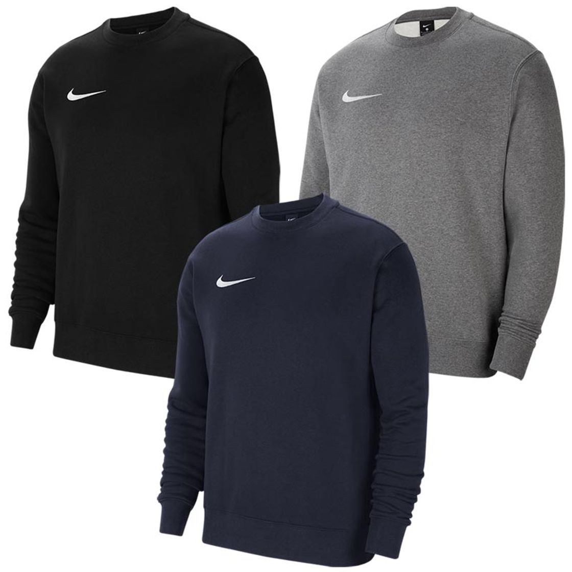 Moda NIKE M NK FLC PARK20 Crew Sweatshirt, Dk Grey Heather