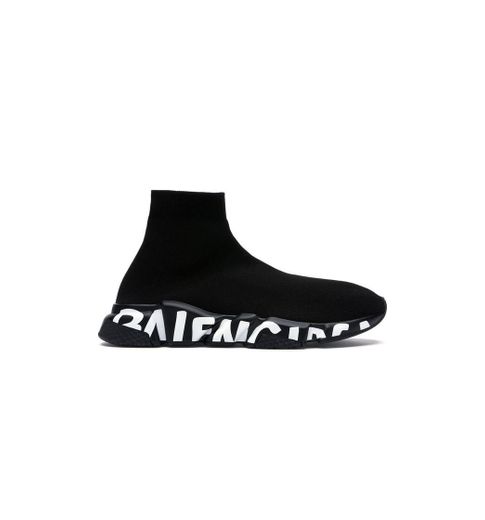 Black Balenciaga Speed Graffiti Sole sneakers