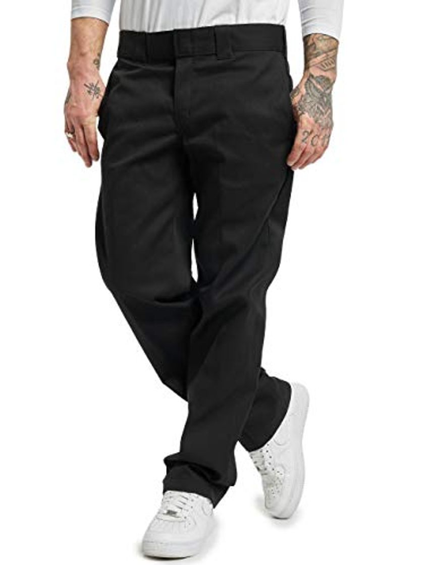 Moda Dickies Slim Fit Straight - Pantalones para hombre, Negro