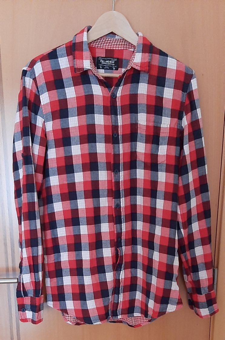 Fashion Camisa de Xadrez de homem- Pull & Bear