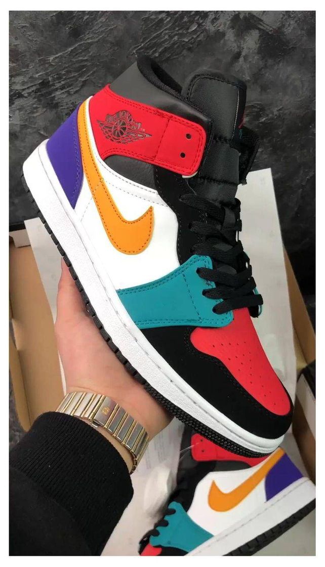 Moda Air jordan 1 mid multicolor 