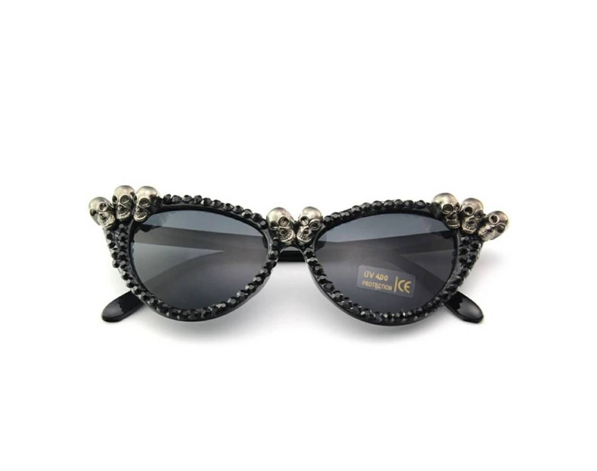 Fashion Gafas brillantes calaveras 