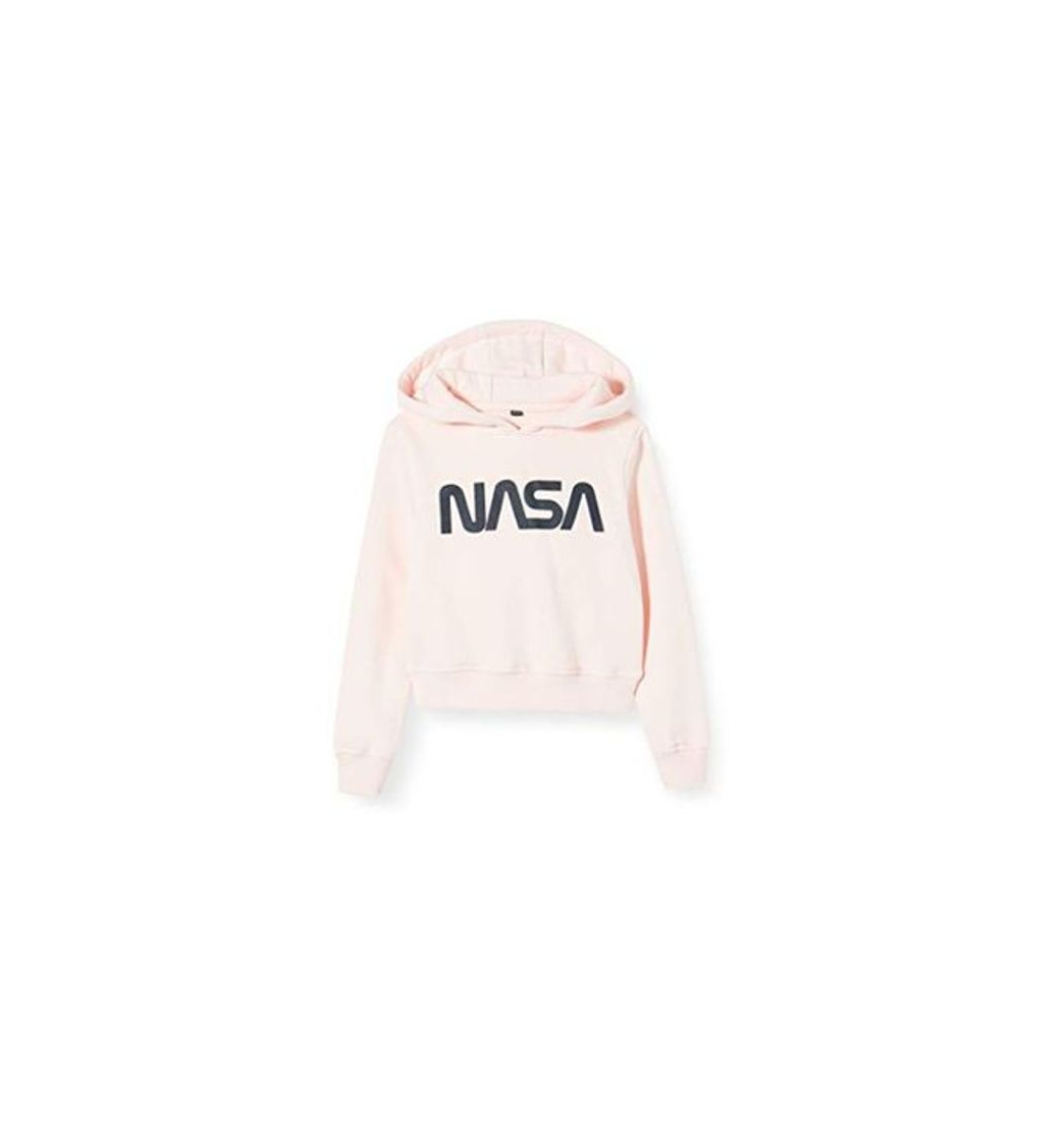 Moda Mister Tee Kids NASA Cropped Hoody Capucha, Rosa