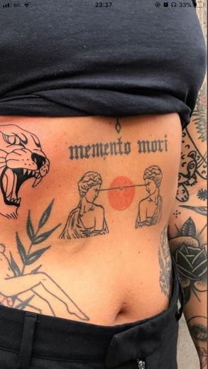 tatuagem estátua grega