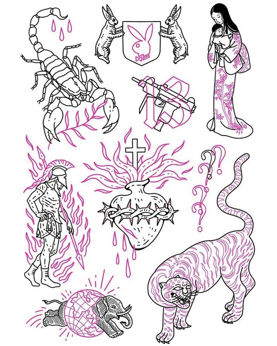 Social desenhos para tatoo que brilham no escuro 