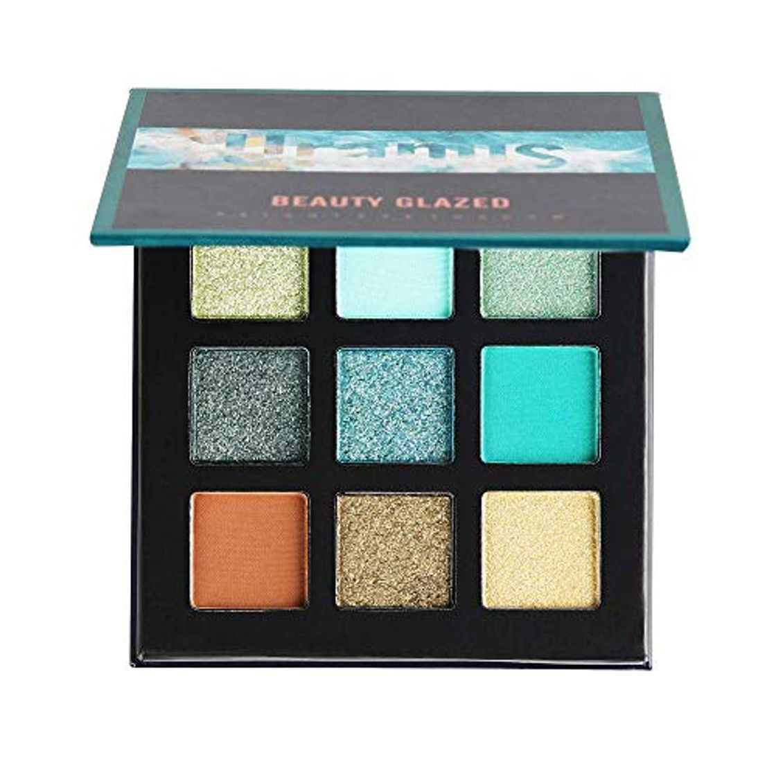 Products Beauty Glazed Paleta de sombras de ojos de 9 colores Cosméticos Maquillaje Paleta de sombra de ojos con brillo natural mate y brillo impermeable # 4