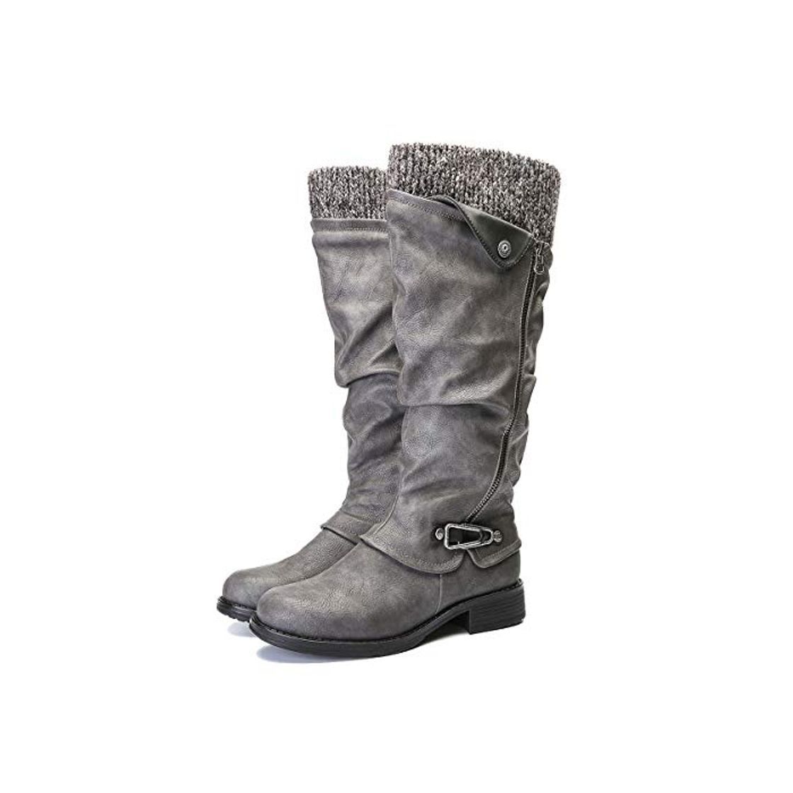 Products gracosy Botas de Mujer Otoño Invierno 2020 Tacon Bajo Zapatos Largas Botas