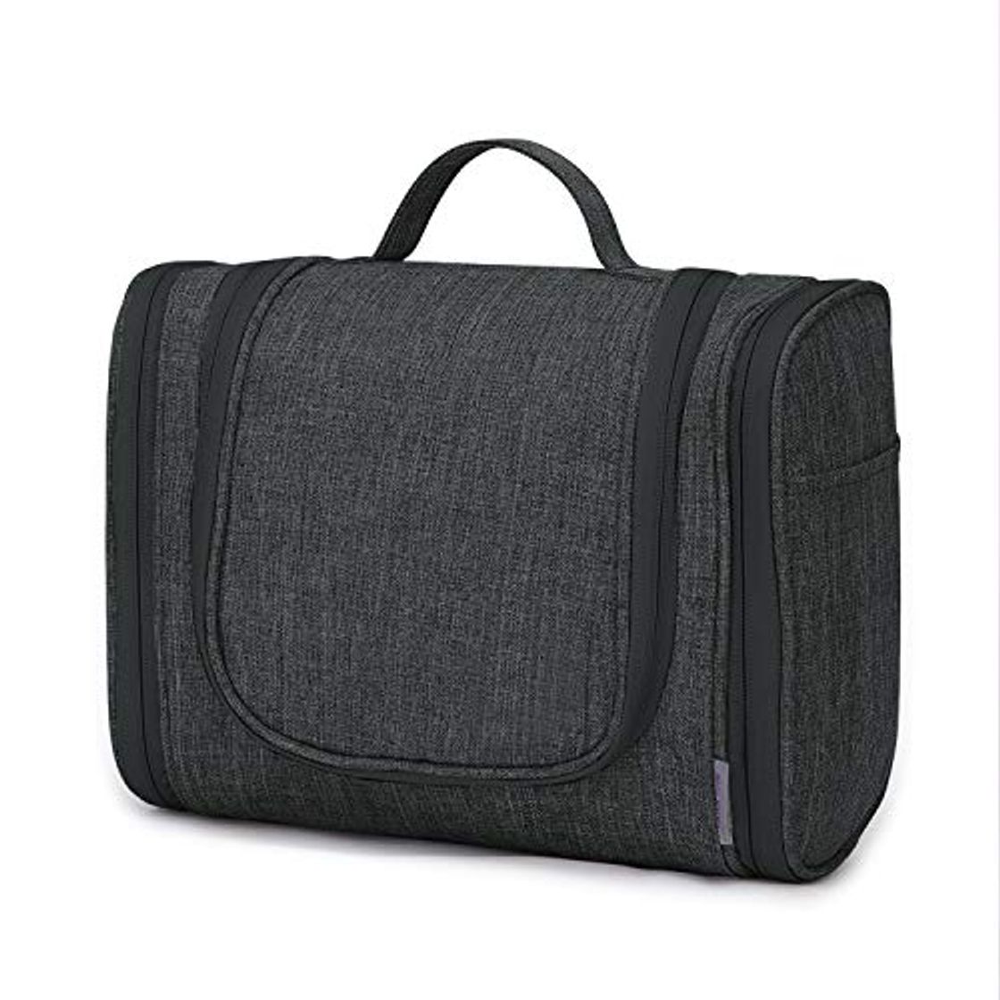 Moda Wind Took Neceser Maquillaje Neceser de Viaje con Colgar Neceser Hombre Bolsas de Aseo Neceser Mujer cosméticos Organizador Accesorios de baño Gris Oscuro