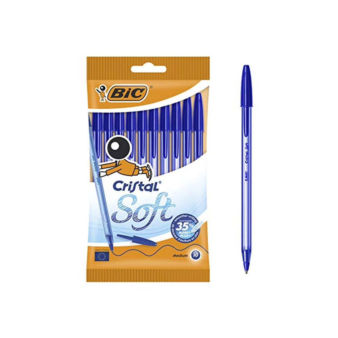 Product BIC Cristal Soft Bolígrafos Punta Media