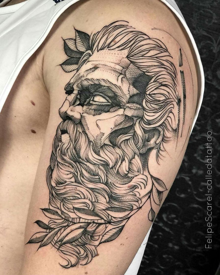 Fashion Tatuagem de Zeus 