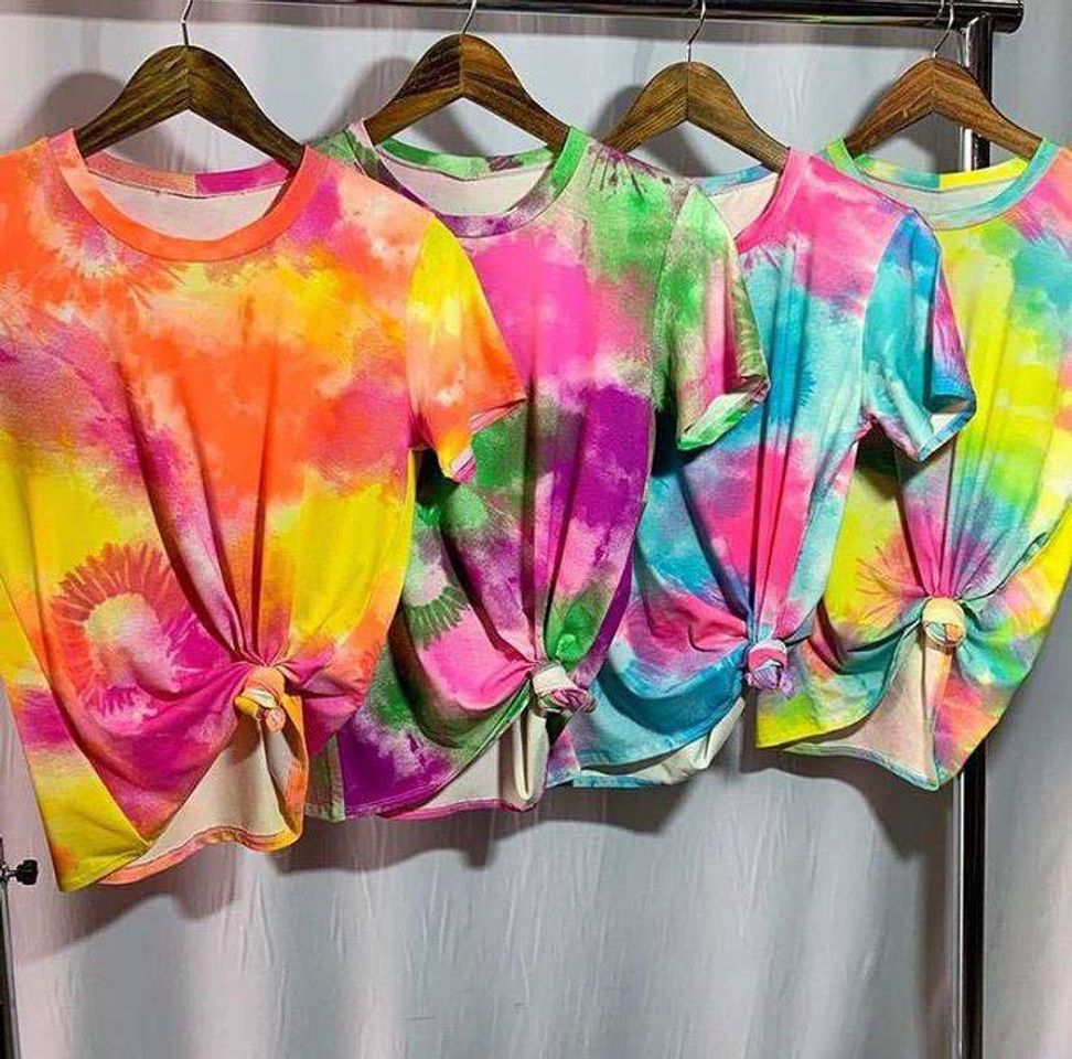 Moda Blusa tiedye