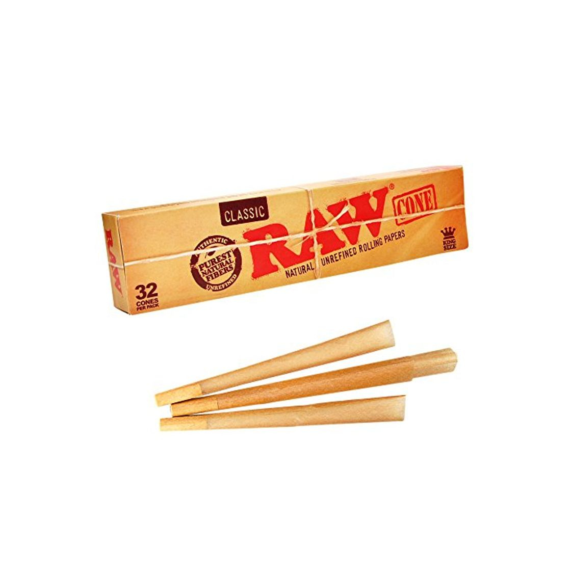 Productos Raw Conos prerrollados kingsize clásicos y naturales